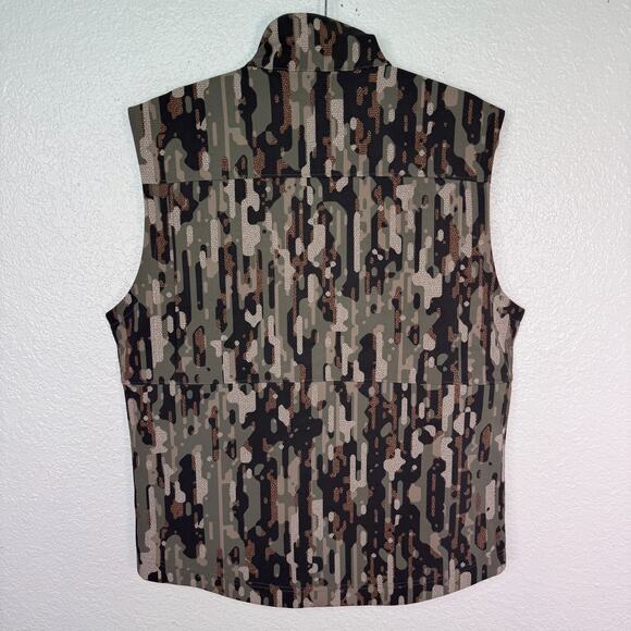 Duck Camp Vest Men Medium Ms Contact Softshell Woodland Camo Outdoor Hunting NEW - Picture 2 of 10